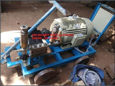 High Pressure Water Jet Tube Cleaning Machine